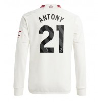 Camiseta Manchester United Antony #21 Tercera Equipación Replica 2023-24 mangas largas